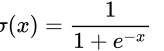 Formel: Sigmoid-Funktion
