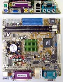 Beispiel eines Motherboards in einem Mini-ATX-Format f&uuml;r einen VIA-Prozessor