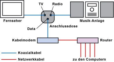 Der TV-Kabel-Anschluss