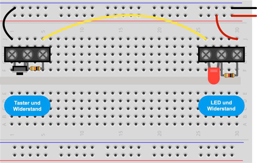 Experiment 2: Reihenschaltung mit einer Leuchtdiode (2)