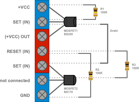 Aufbau: Auto Power Off für Mikrocontroller