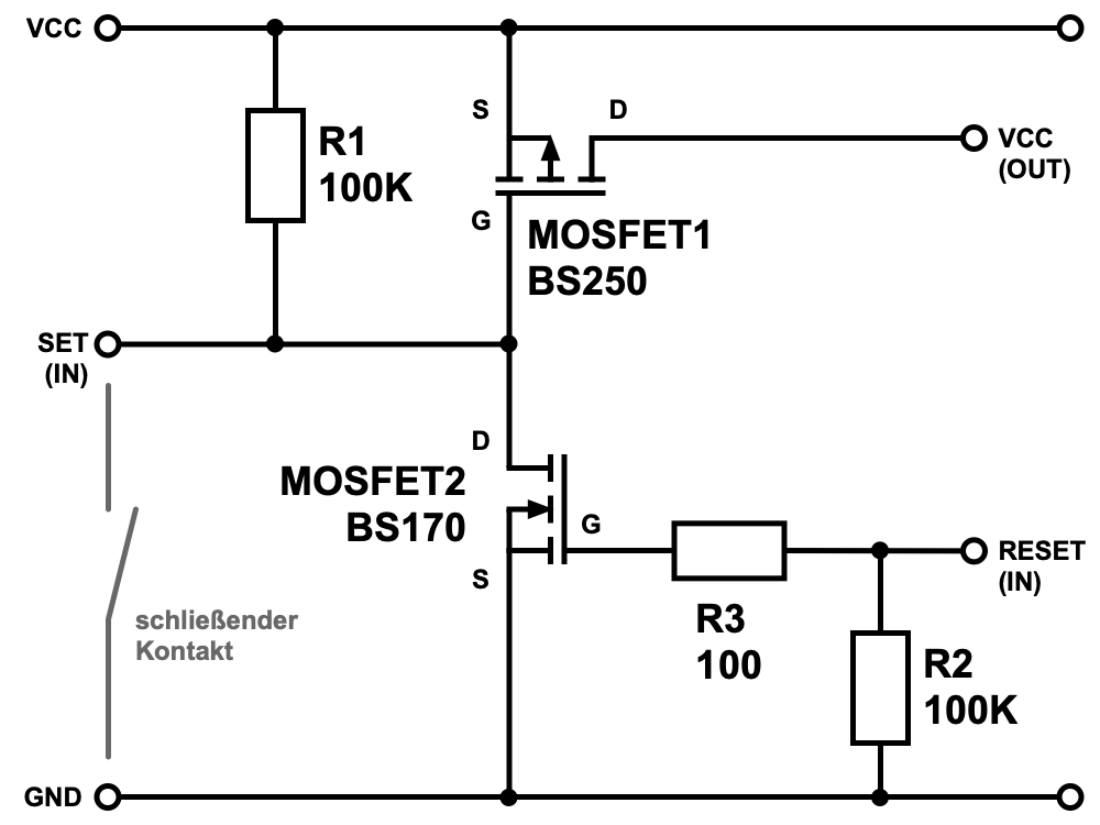 Bausatz: Auto Power Off für Mikrocontroller