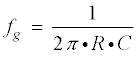 Formel zur Berechnung der Grenzfrequenz des CR-Glieds