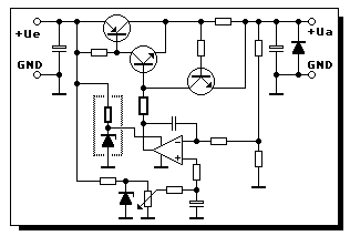 Komplementär-Darlington Netzteil