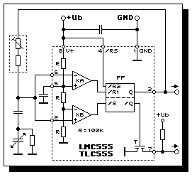 Kapazitiver Sensor LMC555