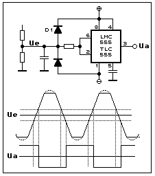 UPGRADE: 230-VAC-Netzfrequenzsynchronisation mit dem CMOS-555-Timer-IC