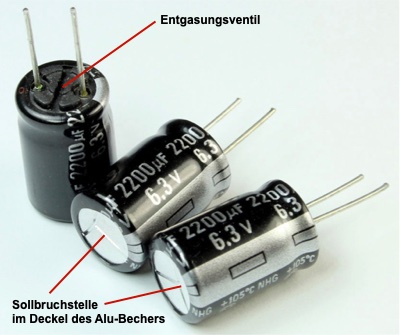 Kondensator Elektrolytisch Aluminium Different Spannungen und Capacentence Stück 