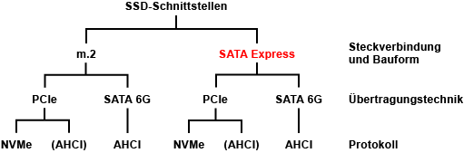 SSD-Schnittstellen Übersicht