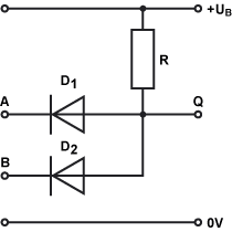 UND-Schaltung der Dioden-Transistor-Logik(DTL)