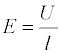 Formel zur Berechnung der elektrischen Feldstärke E