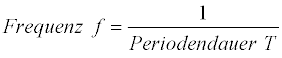 Formel zur Berechnung der Frequenz
