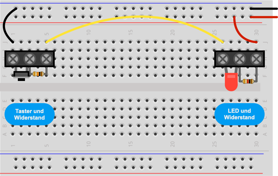 Experiment 2: Reihenschaltung mit einer Leuchtdiode (2)