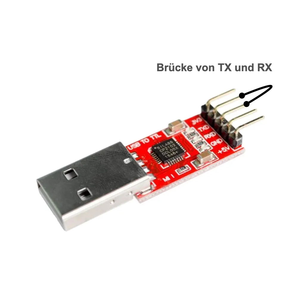 USB-UART-Adapter testen