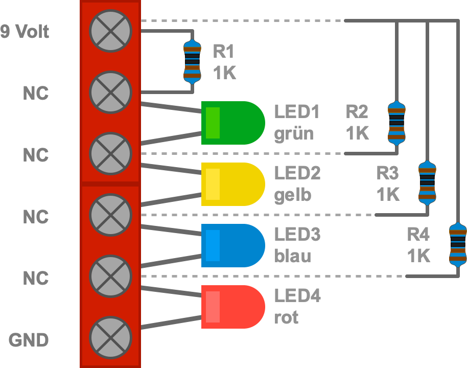 Bausatz: 9-Volt-Batterie-Tester