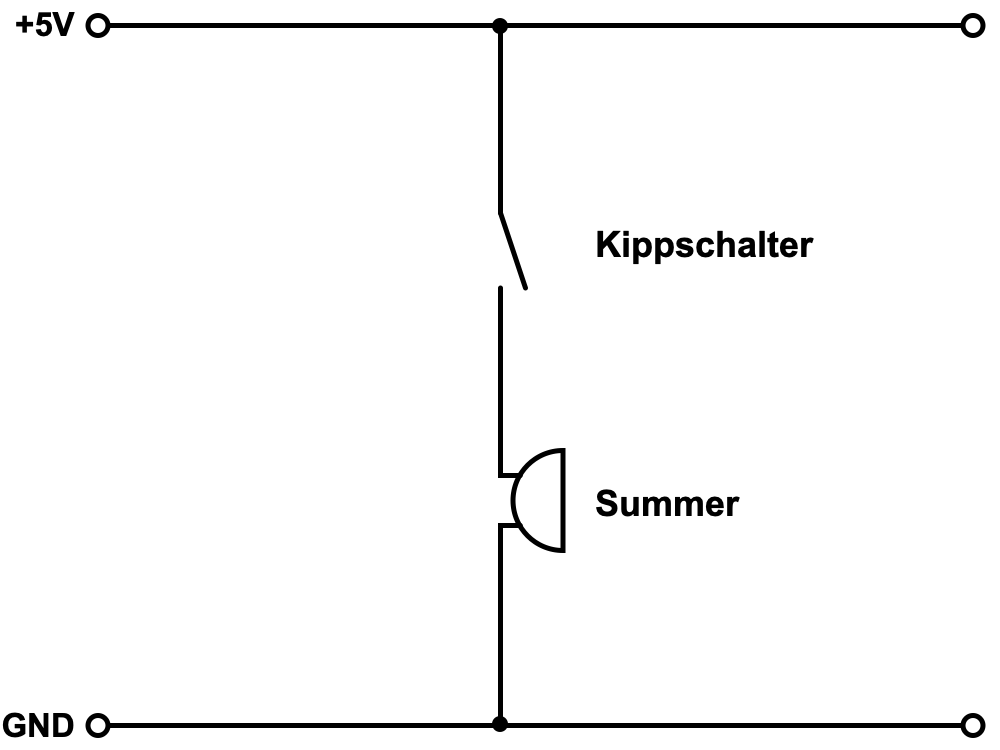 Projekt: Einfacher Kippalarm mit Summer