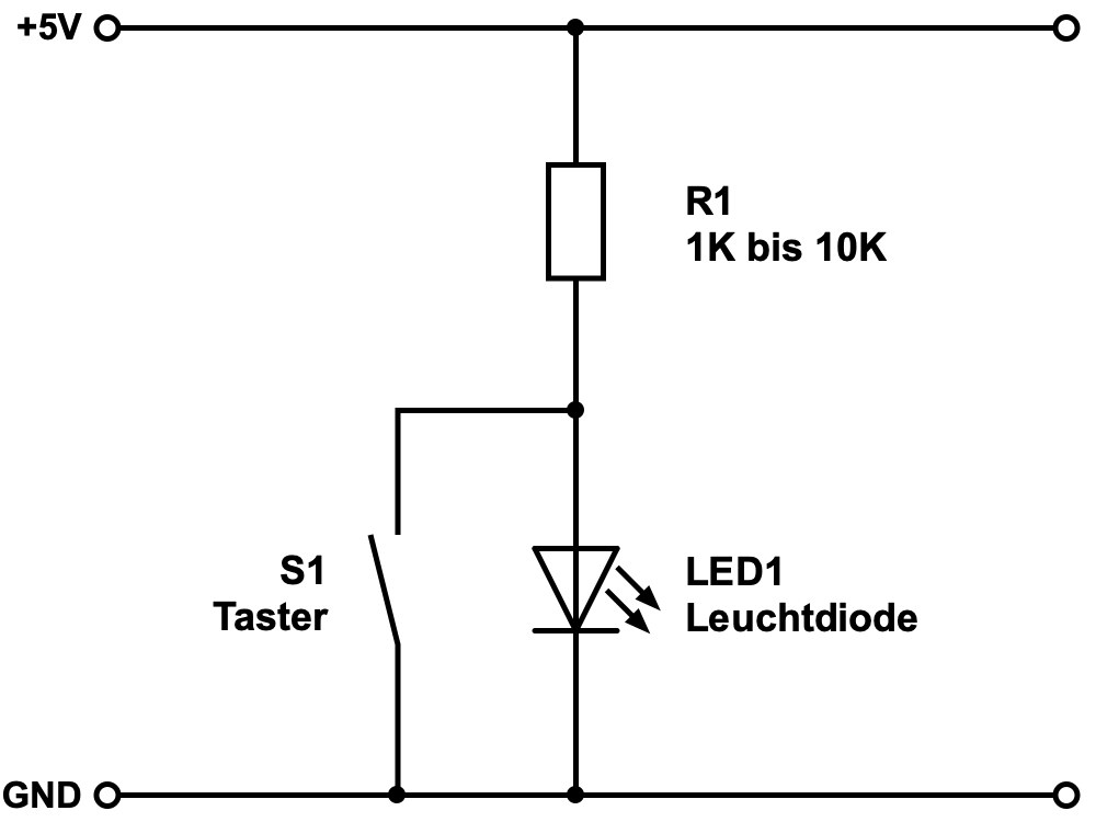 Projekt: Einfacher Öffnungsalarm mit LED