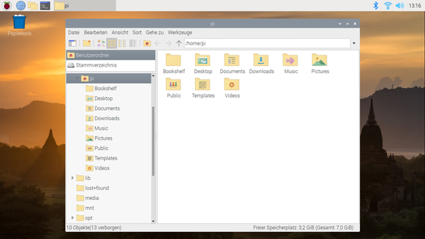 Raspberry Pi OS: Dateimanager