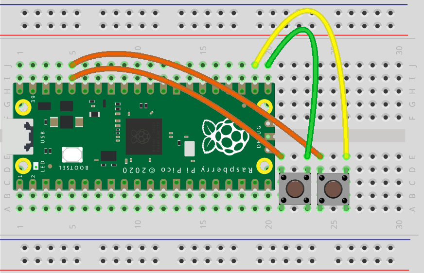 Raspberry Pi Pico als logisches Gatter