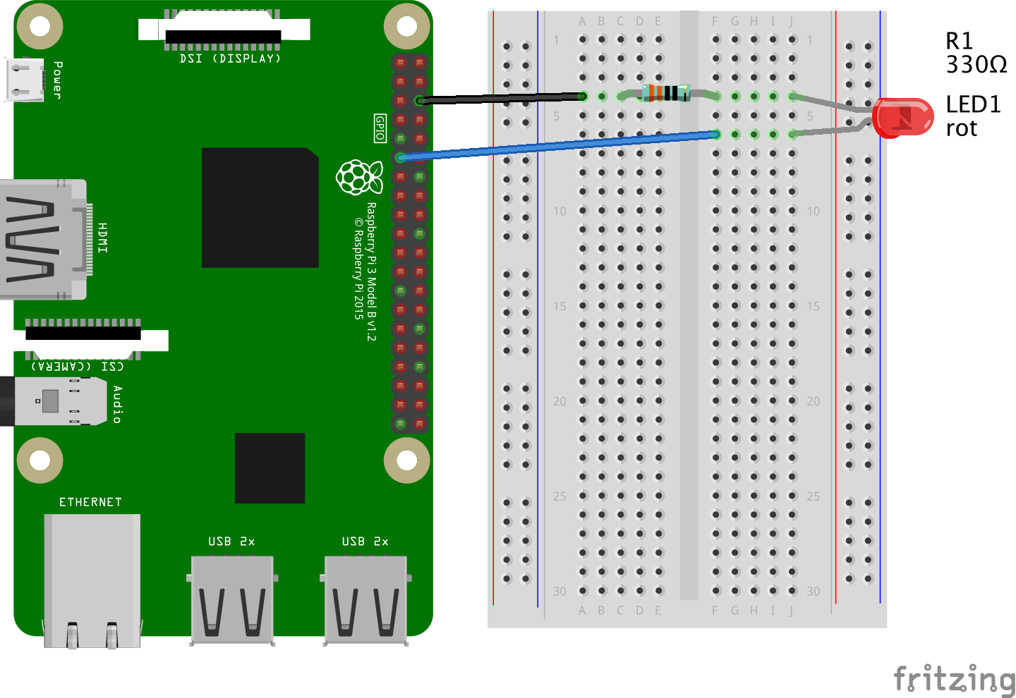 Raspberry Pi: LED-Helligkeit steuern (mit Python und GPIO Zero)