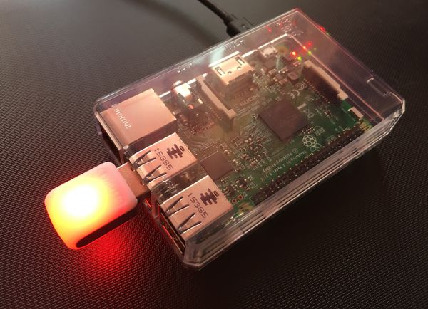 Raspberry Pi: USB-LED blink(1) von ThingM