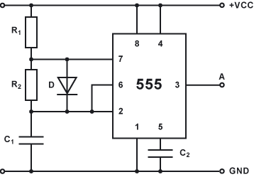 NE555 Rechteckfrequenz Einstellbar Tastverhältnis Pulssignal Generator 